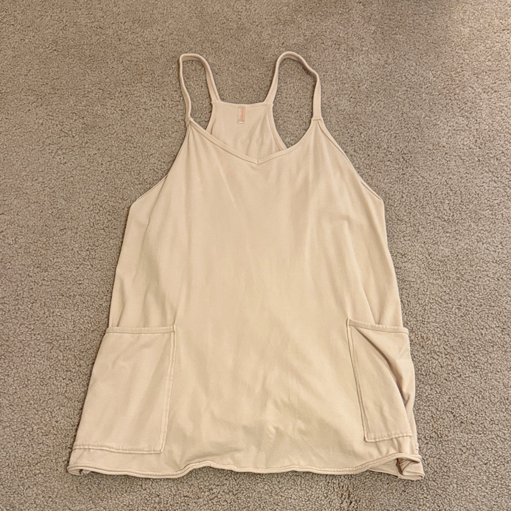 Free People Cream dress with Pockets